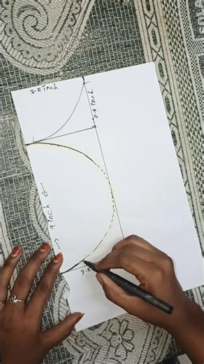 boat with round neck pattern making 🪡#blouse #blousepattern #viral #fashion