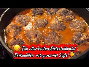 🍖 Megaleckere Fleischküchle🍖saftig, würzig & mit ganz viel Soße 🥘einfache & schnelle Frikadellen