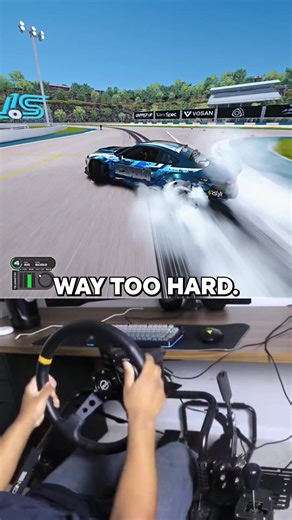 My first qualifying run didn’t didn’t got too well😬 #simdrifting #drifting #assettocorsa #simracing #cars