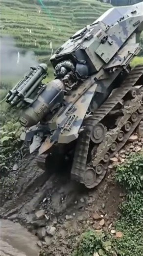 Steel beasts conquering the impossible cliff Power meets precision💥🚀 #extrememachine #militarytech