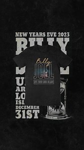 We’re counting down until Show #100. Grab your limited edition New Year's Eve Show gear at the online pop-up now until midnight! https://billyjoelshop.com/collections/show-day-pop-up-shop | Billy Joel