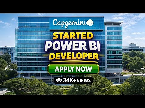 Capgemini Power BI Developer Hiring | Apply Now | 🚀#applynow #offcampusdrive #freshersjobs #itjobs