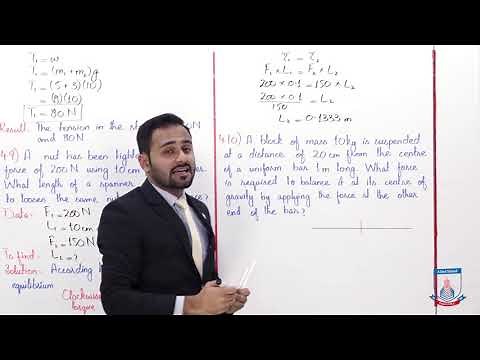 Class 9 - Physics - Chapter 4 - Lecture 12 - Numericals (4.8 to 4.10) - Allied Schools