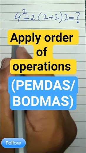 How To Solve Math Problems with PEMDAS #wmllogic #maths #shorts #mathstricks