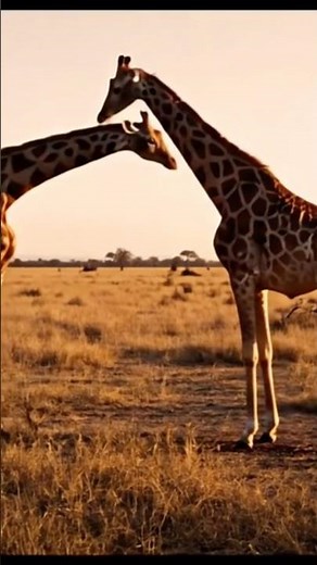 Epic Showdown: Giraffe Battle Turns Brutal in the Wild | Nature’s Tallest Warriors Clash!