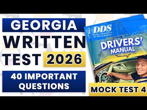 Georgia DMV Written Test 2026 – Official GA Written Test Practice | 40 Official Handbook Questions