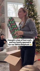 Did you know you can buy unopened packages that got lost in the mail system? 😂 I bought a box and we used it as my family’s white elephant gift exchange and it did not disappoint 😆 Which one was your favorite? | Come Stay Awhile