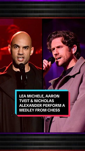 Lea Michele and Aaron Tveit Perform Chess Musical Medley