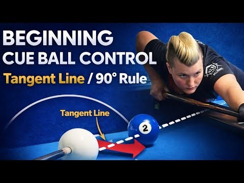 Cue Ball Control for Newer Players Using the TANGENT LINE AKA 90° DEGREE RULE