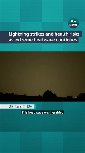 The UK is bracing for record-breaking June heat with temperatures of up to 40C by Wednesday expected. Hundreds of schools will close in the coming days and rail passengers are being advised to travel only if necessary. Older people will have to adjust their routines, warns Age UK, as they are left more at risk to heatstroke and heat exhaustion. #heatwave #heatstroke #weather #news #lightningstrike