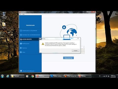 FortiClient: Error de TLS versión.
