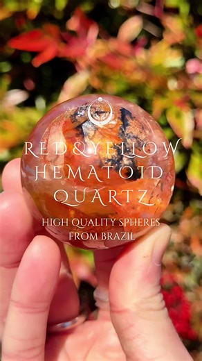 Falllllling in love ❤️‍🔥 with these high quality Fire Quartz & Golden Healer (red & yellow hematoid quartz) spheres from Brazil! The clarity & color 🔥 and some have dendrites and mica inclusions! Metaphysically is a dynamic powerhouse: is all about breaking forward through stagnant energy and embodies confidence. We will have a limited quantity of these special spheres during tomorrow live sale. So grateful for this community and thrilled to see you soon!🔥❤️‍🔥🐎 Register above for a reminder
