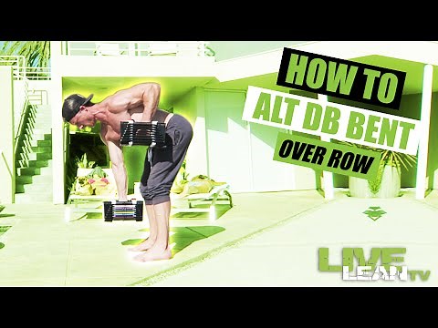 How To Do An ALTERNATING DUMBBELL BENT OVER ROW | Exercise Demonstration Video and Guide