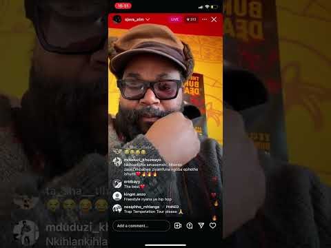 Sjava instagram live,freestyle,Tour,trap tempetation