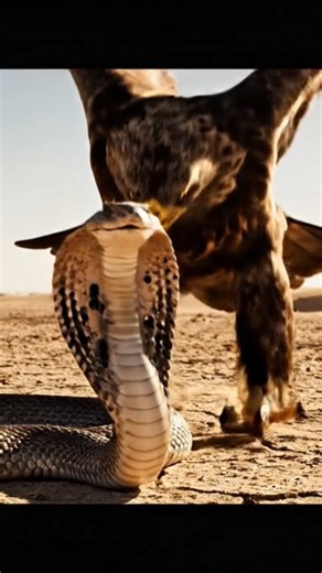 eagle attacks cobra #eagle #birds #shortvideo #wildlife