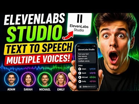 Elevenlabs studio text to speech multiple voices