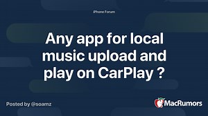 Any app for local music upload and play on CarPlay ?