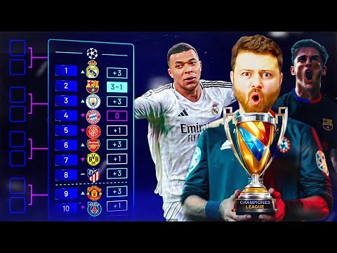 لعبت دوري الأبطال 2025 بنظامه الجديد دوري 36 فريق 🔥..!!
