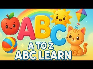 “A to Z Learning | Cute Cartoon Alphabet Video for Kids | Fun & Colorful ABC Animation”#cartoon#abcd