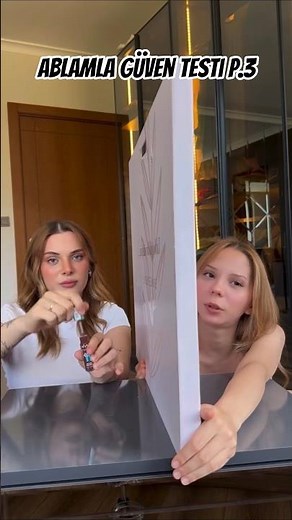 We're doing a trust test with my sister PART 3✨ @asliguler #shorts