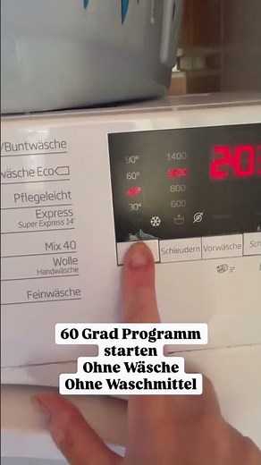 Waschmaschine reinigen: Der einfache Trick gegen Gerüche & Ablagerungen 🫧