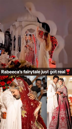 rabeeca khan wedding, rabeeca barat look 👰‍♀👌 #fyp #tik_tok #trendingnow #wedding #weddingdress #tiktokviral #pakistan #weddingvibes #tiktoker #rabeecak #couple #for #foryoupage❤️❤️