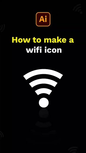 2.1K views · 13 reactions | Easy Step to Make a Wifi Icon in Adobe Illustrator cc Tutorial #reels #illustrator #wifi #icon #logo #wireless #mobile #5g #router #Bluetooth #illustration #design #designers #graphicdesign #graphicdesigner #graphic #graphics #designinspiration #frdtutorial | FRD Tutorials | Facebook