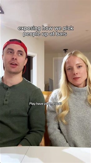 how we pick up people at the bar… do this at our own risk 😅 #dating #datinggame #flirting