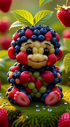 This Fruit Baby Looks Like a Tiny Monkey 🐒🫐🍓