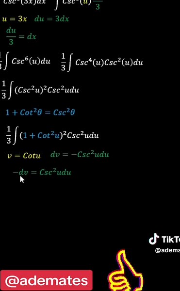 Integral trigonométrico resuelta mediante dos cambios de variable y haciendo uso de identidades trigonometricas #matematicas #matematica #maths #ademate #youtube #integrales @Andrés @Gary @Gerardo Enrique @Gersus Chacón @Gudnar Guarachi @Juan Portocarrero 💫 @Joe Fer @G_a_w_a_i_n @Andersson Roberto Gu @Castulo Castillo28 @adonaicordova @albertoluis4230 @Alejandro Soto9345 @alexandervazque306 @Alvaro Garcia @Andre @Azael Vargas @Ángel Hernandez @Francisco Alvarez Ro @David Esteban @FA @isabellame