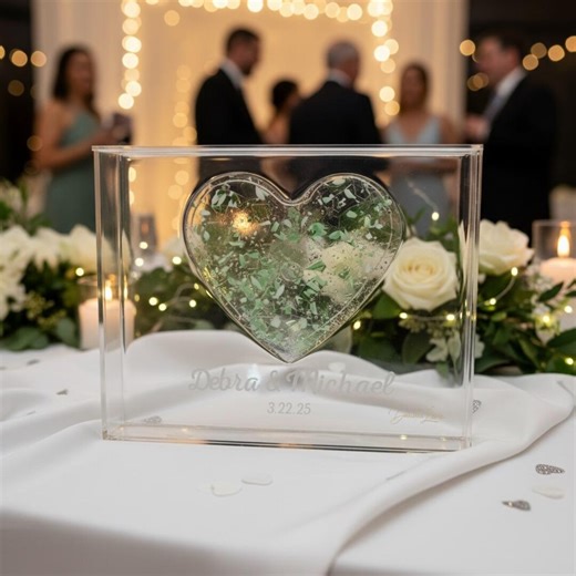 Chuppah Glass Shadow Box Heart | Jewish Wedding Keepsake |8x10 Acrylic Frame | Broken Wedding Glass Art | Custom Chuppah Glass Gift/registry - Etsy
