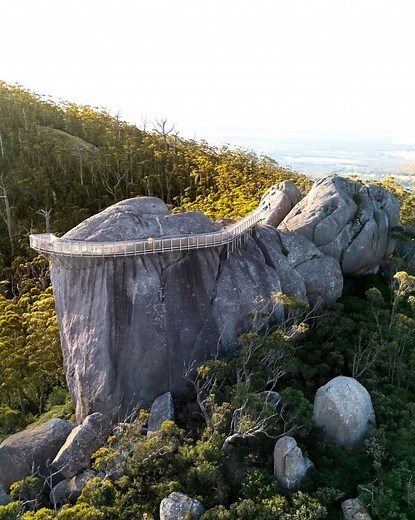 Rocking views? Guaranteed. Take in the Castle Rock Granite Skywalk in Porongurup National Park. These towering granite domes rise 670 metres above the plains, offering panoramic views and bush trails full of native flora and vibrant birdlife. Hike, climb, or simply soak it all in — this adventure truly rocks. 📸 _wherestheway/IG 📍 Porongurup National Park, a 4.5-hour drive from Perth (Boorloo) or around 40 minutes from Amazing Albany WA (Kinjarling) or Discover Denmark WA | Australia's South We
