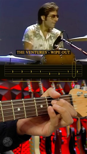 The Ventures - Wipe Out (Guitar Lessons)