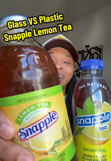 Is Snapple Lemon Tea better in a glass bottle or plastic bottle? Let NYC keep the glass bottles 🤌🏽 @Snapple