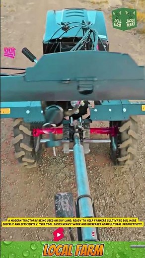 A modern tractor is being used on dry land, ready to help farmers cultivate soil more quickly
