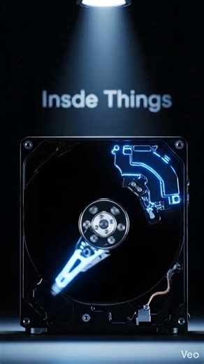 Inside a Hard Drive – How It Works 💾 #Shorts