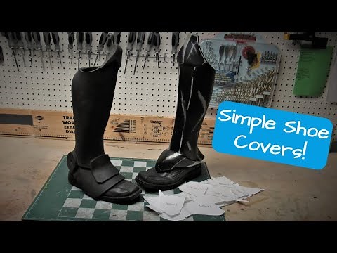 How to Make Foam Shoe Covers / Leg armor using premade templates for Cosplay