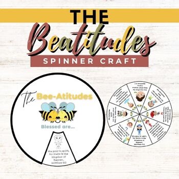 Beatitudes Coloring Wheel | Spinner Craft |