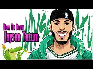 how to draw Jayson Tatum