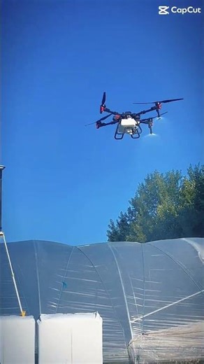 Reducing Sunlight in Raspberry Greenhouses with Drone Spraying