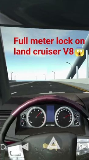 Full meter lock on land cruiser V8😱#gaming