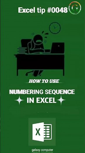Excel Me Numbering Sequence Kaise Use Kare | Auto Number Generate in excel #shorts #video ...