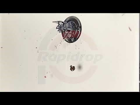 Rapidrop RD060 K80 Horizontal Sidewall Standard Response Sprinkler in Slow Motion