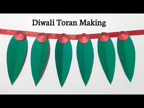 Diwali Toran Making With Paper | Easy Toran Making Ideas | Diwali Decoration Ideas At Home