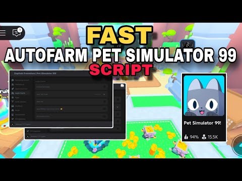 Fast Autofarm& Events Pet Simulator 99 Script Roblox Script Zap Hub🔥