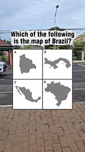 145K views · 4.4K reactions | Geography becomes easier when you can recognize countries by their outline. Can you identify Brazil from the choices? #geograpgy #brazil #picturechallenge #quiz | Learn English | Facebook