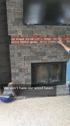 💡 Friendly reminder: Home upgrades don’t have to be hard. Just ask Steve- he made this look too easy! 💪 https://on.genstone.com/tiktok_projects #fireplace #remodel #diy #diyproject #interiordesign