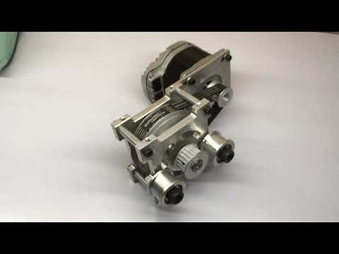 Reduction Assembly using NEMA34 Brushless Servo Motor and Timing Pulley