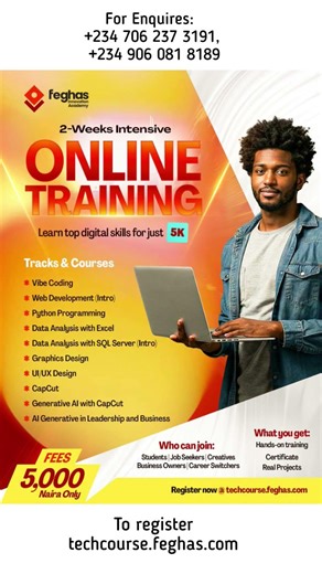 video editing Skills Training class at Feghas Innovation Academy Tech Computer School in OjoduBerger