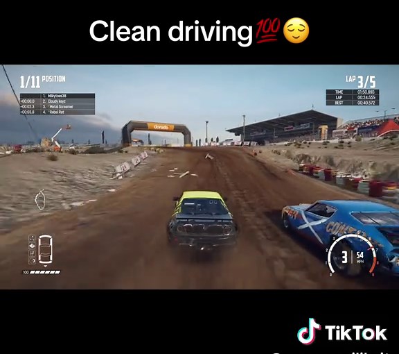 Clean Racing Techniques in Wreckfest Gameplay